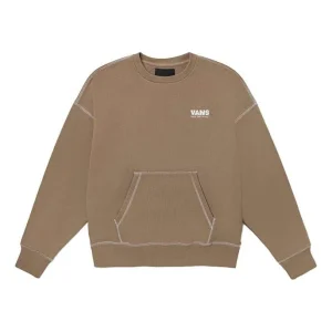 Vans Logo Alphabet Printing Round Neck Pullover Light Brown VN0A5H9GYEH