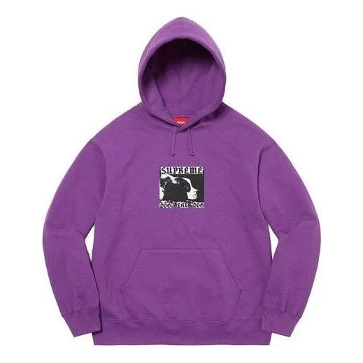 Supreme Dog Eat Dog Hooded Sweatshirt 'Purple Black White' SUP-SS22-186