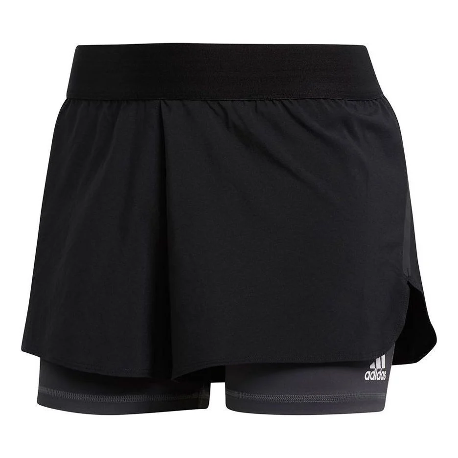 (WMNS) adidas Alphaskin Two-in-One Shorts Asia Sizing 'Black' FJ7130