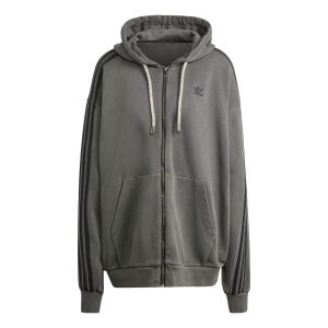 (WMNS) adidas Adilenium Oversized Full-Zip Hoodie Asia Sizing 'Grey' IV9334