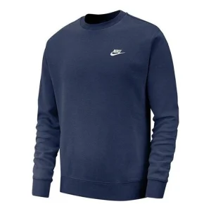 Nike Sportswear Casual Sports Round Neck Pullover Blue BV2663-410