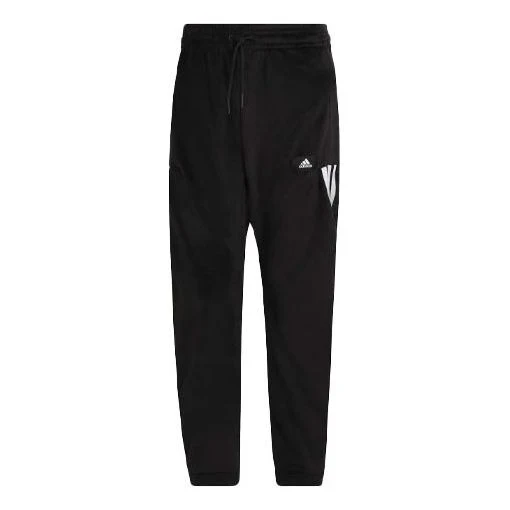Men's adidas Bundle Feet Stripe Sports Pants/Trousers/Joggers Black H47893