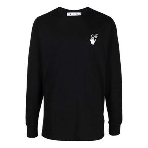 Off-White FW21 Caravaggio Painting Solid Color Long Sleeves Ordinary Version Black OMAB001F21JER0031084