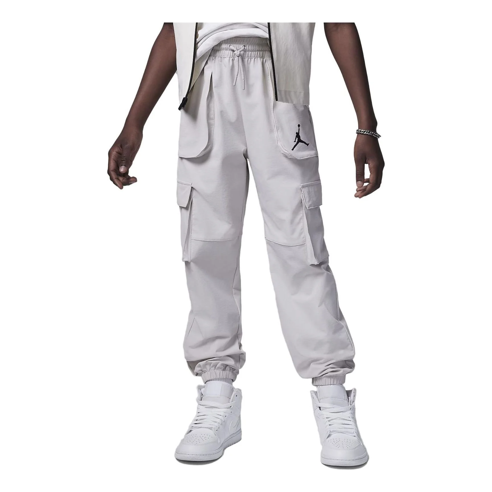 (GS) Air Jordan Logo Cargo Pants 'White' FV2621-072