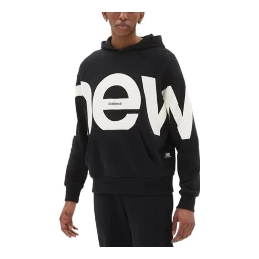New Balance Athletics Unisex Out of Bounds Oversized Sweat Pullover Hoodie Asia Sizing 'Black' UT23504-BK