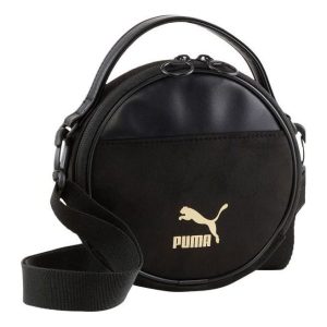 (WMNS) PUMA Classics Seasonal Circle Bag 'Black Gold' 07992401