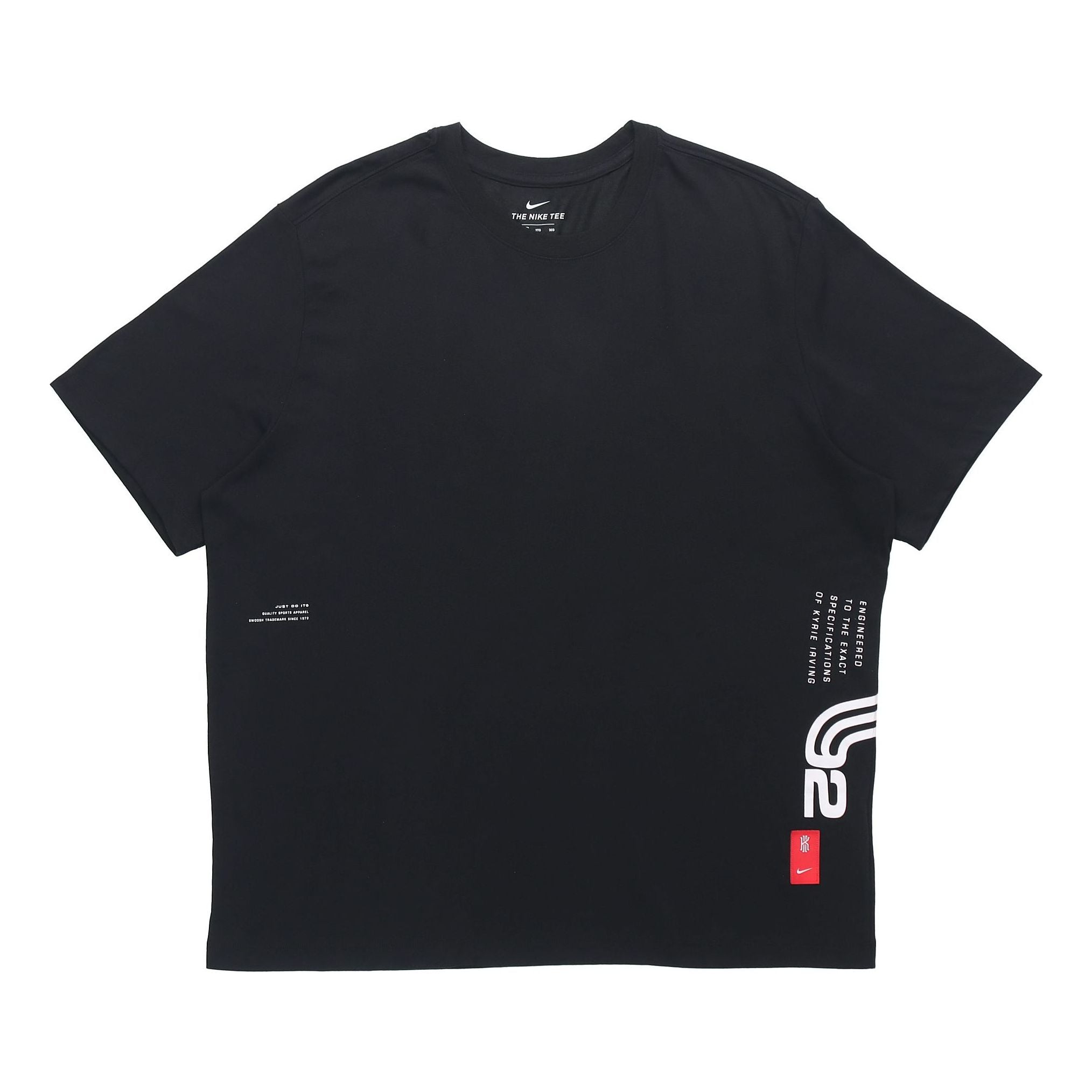 Nike DRI-FIT KYRIE Kyrie Irving Basketball Short Sleeve 'Black' CD0928-010