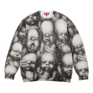Supreme x H.R. GIGER FW23 Week8 Sweater 'Black' SUP-FW23-142