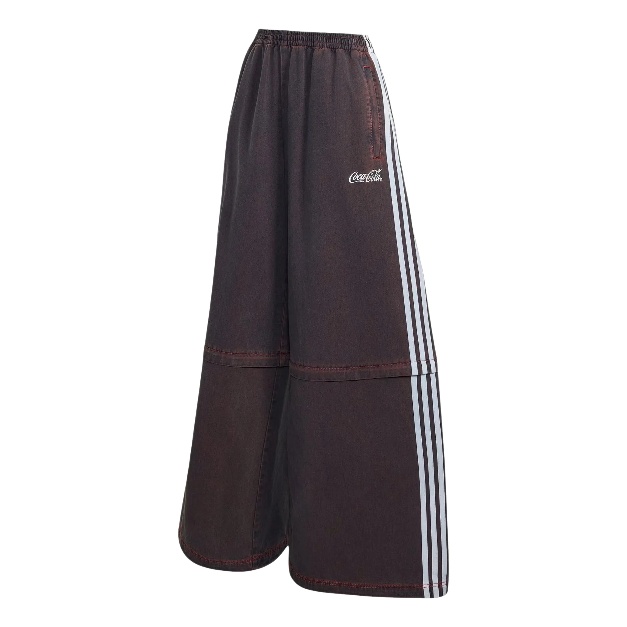 (WMNS) adidas x Coca-Cola Adilenium Firebird Denim Track Pants Asia Sizing 'Black' KY7695