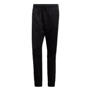 adidas Training Running Printing Logo Knit Sports Long Pants Black DT9921