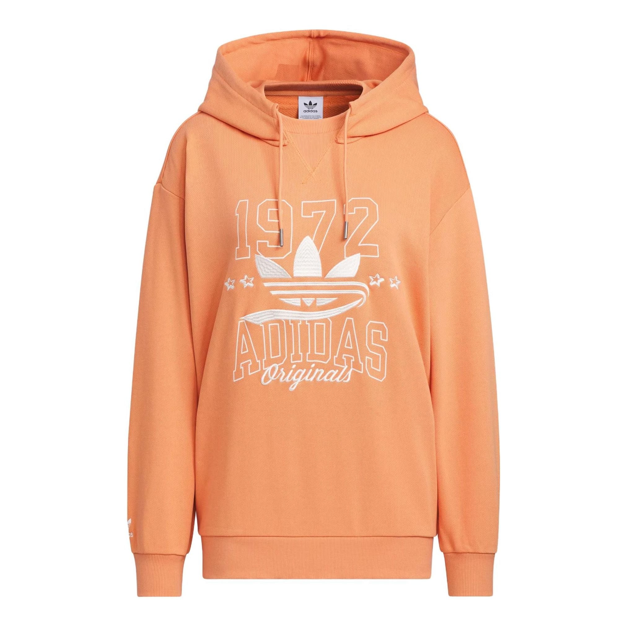 (WMNS) adidas originals Logo Sportswear Hoodie 'light khaki brown' IW9413