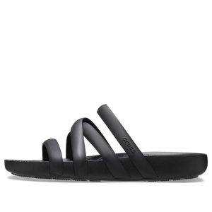 (WMNS) Crocs Splash Strappy Sandals 'Black' 208217-001