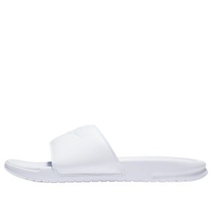 (WMNS) Nike Benassi JDI Slide 'Triple White' 343881-115