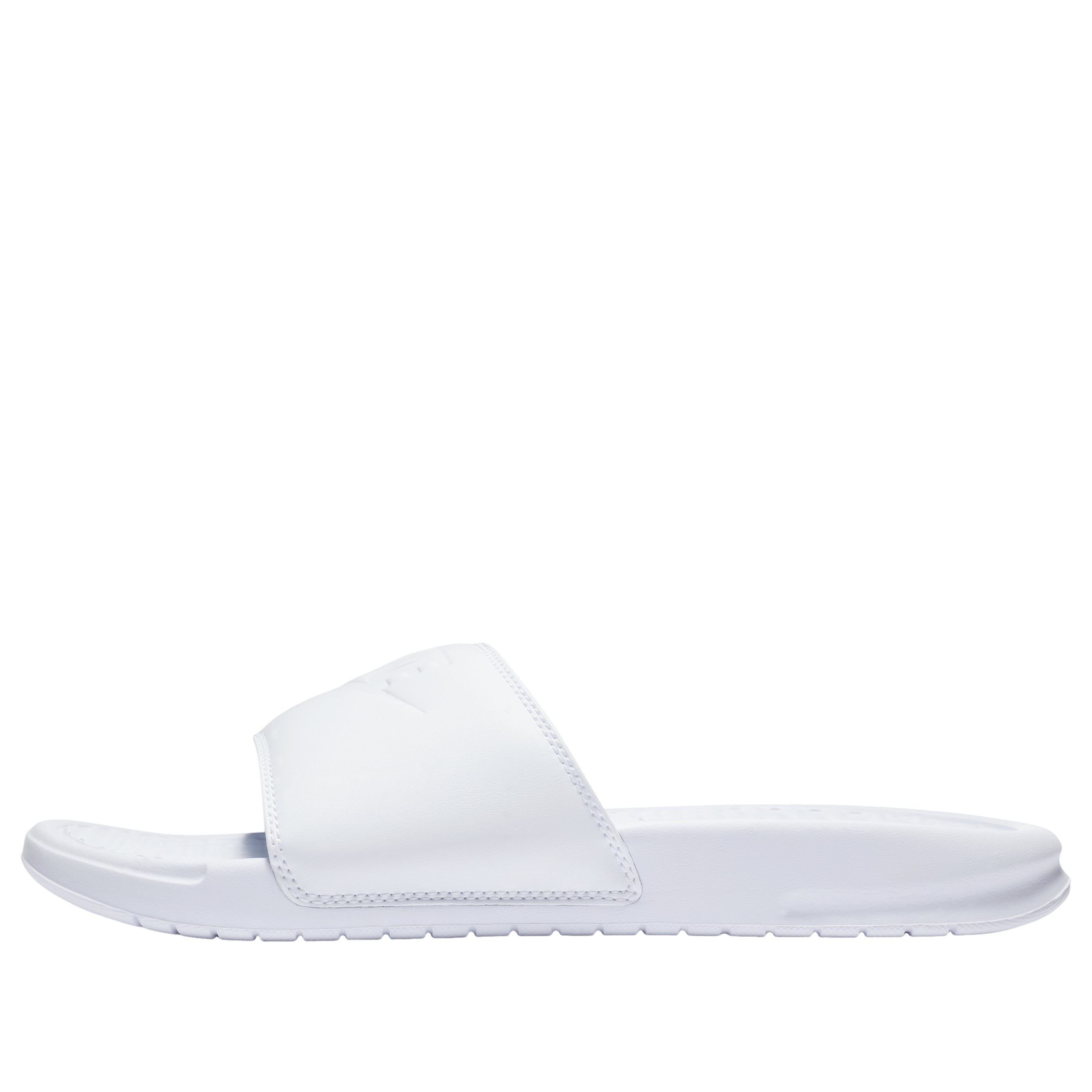(WMNS) Nike Benassi JDI Slide 'Triple White' 343881-115