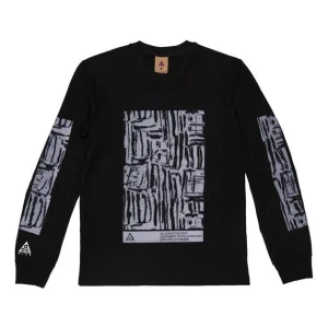 Men's Nike x ACG Waffle Casual Sports Printing Pullover Long Sleeves BQ7205-010