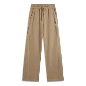 (WMNS) Li-Ning Chinese Culture Loose Fit Knit Pants 'Khaki' AKLT752-3