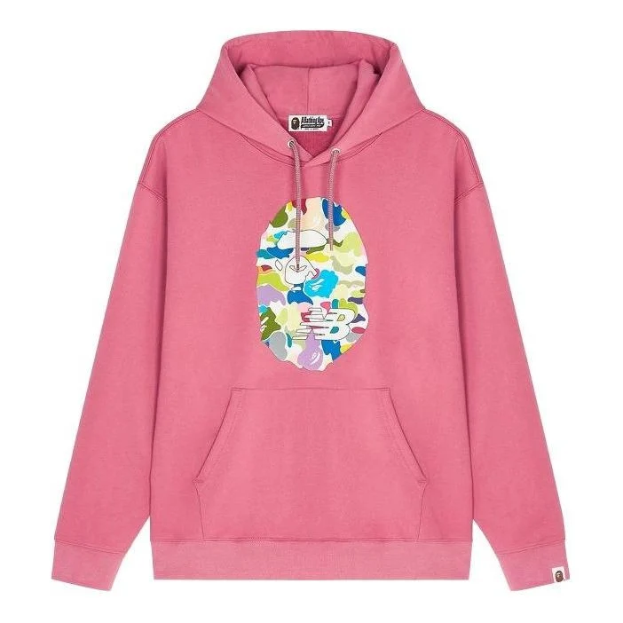 New Balance x A Bathing Ape Ape Relaxed Fit Hoodie Asia Sizing 'Pink Multi' BPSW00000-RDX