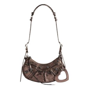 (WMNS) Balenciaga Le Cagole Xs Shoulder Bag Metallized 'Brown' 6713090GT3Y2564