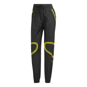 (WMNS) adidas Stella McCartney TruePace Woven Pants Asia Sizing 'Black Green' HG2008