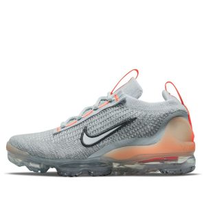 (GS) Nike Air VaporMax 2021 Flyknit 'Grey Fog Bright Mango' DB1550-002