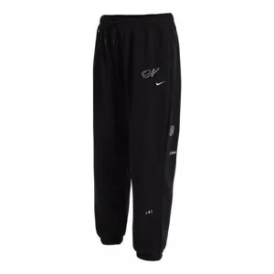 (WMNS) Nike Sportswear Icon Clash Oversized Casual Sports Lacing Breathable Long Pants/Trousers Black DD5043-010