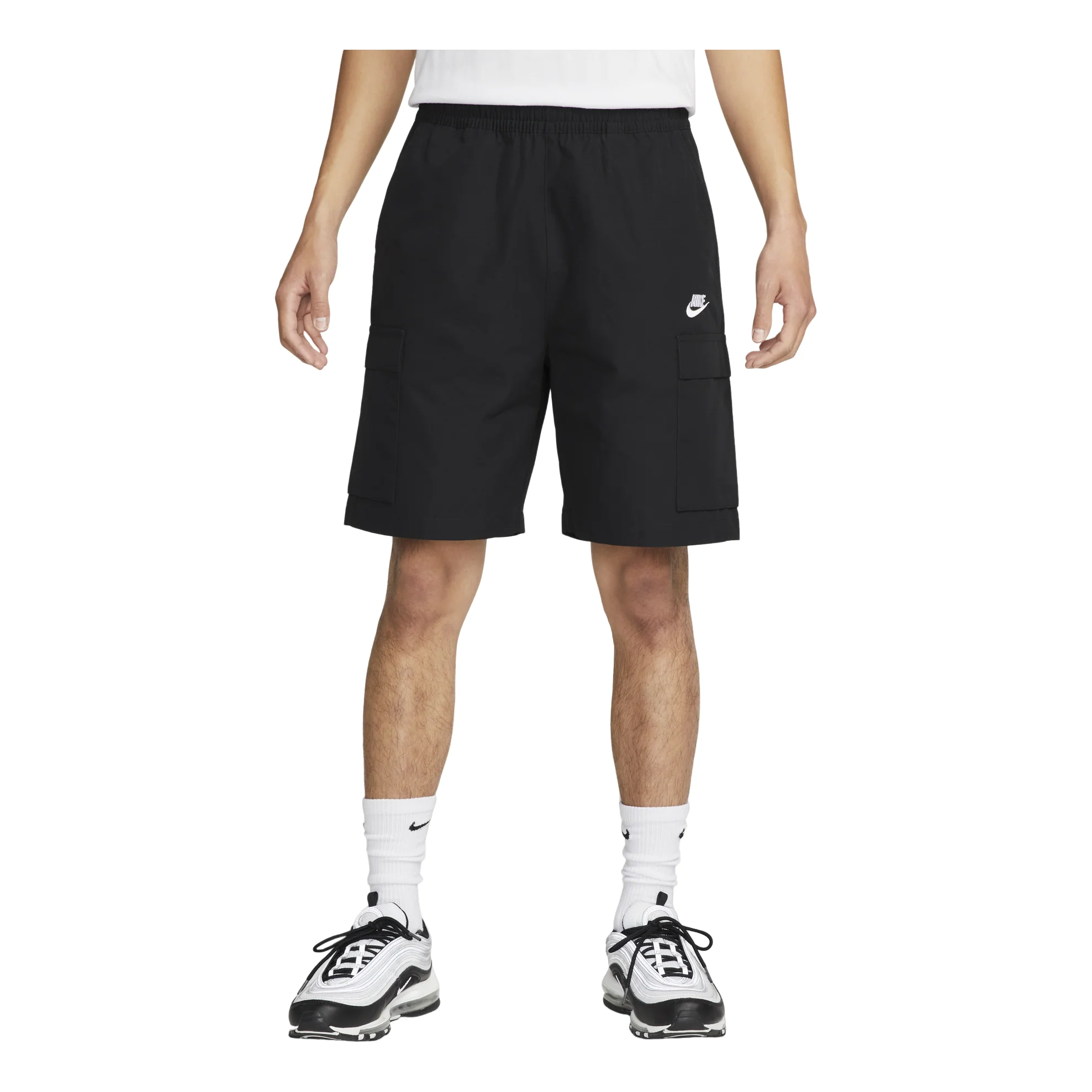 Nike Club Woven Cargo Shorts 'Black' FB1247-010