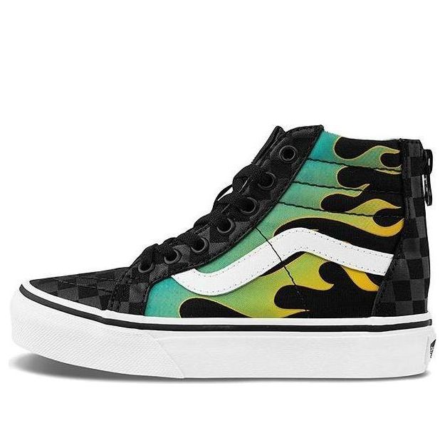 (PS) Vans SK8-Hi Zip Fire 'Black' VN0A4BUXESY