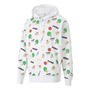PUMA Sports Breathable Printing Running Breathable Casual Pullover White 533200-02