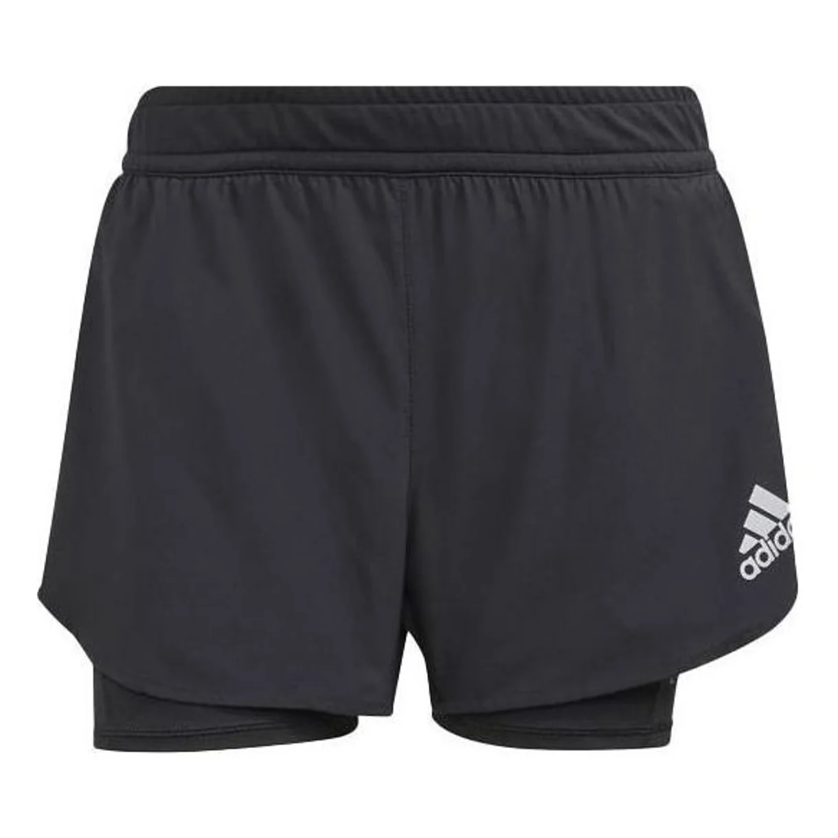 (WMNS) adidas Fast Primeblue 2 in 1 Shorts Asia Sizing 'Black' GN4409