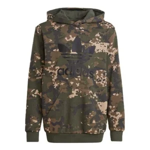 (GS) adidas Camo Hoodie 'Brown' IP0268