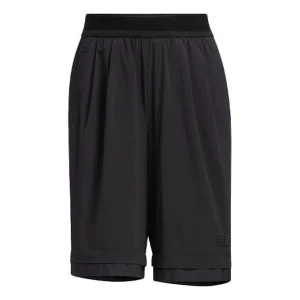 (WMNS) adidas Casual Drawstring Waist Solid Color Sports Shorts Asia Sizing 'Black' HE9962