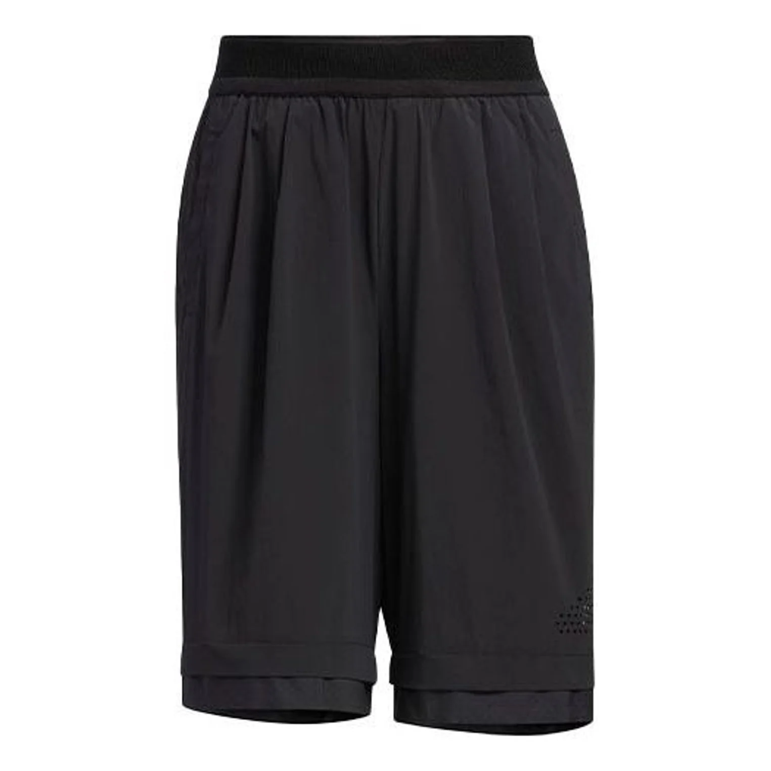 (WMNS) adidas Casual Drawstring Waist Solid Color Sports Shorts Asia Sizing 'Black' HE9962