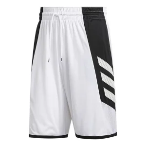 adidas  Quick-Dry Basketball Shorts Asia Sizing 'White Black' GC8081
