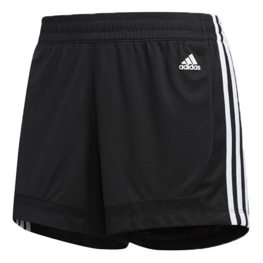 (WMNS) adidas 3-Stripes 5-Inch Mesh Shorts Asia Sizing 'Black White' EB3894