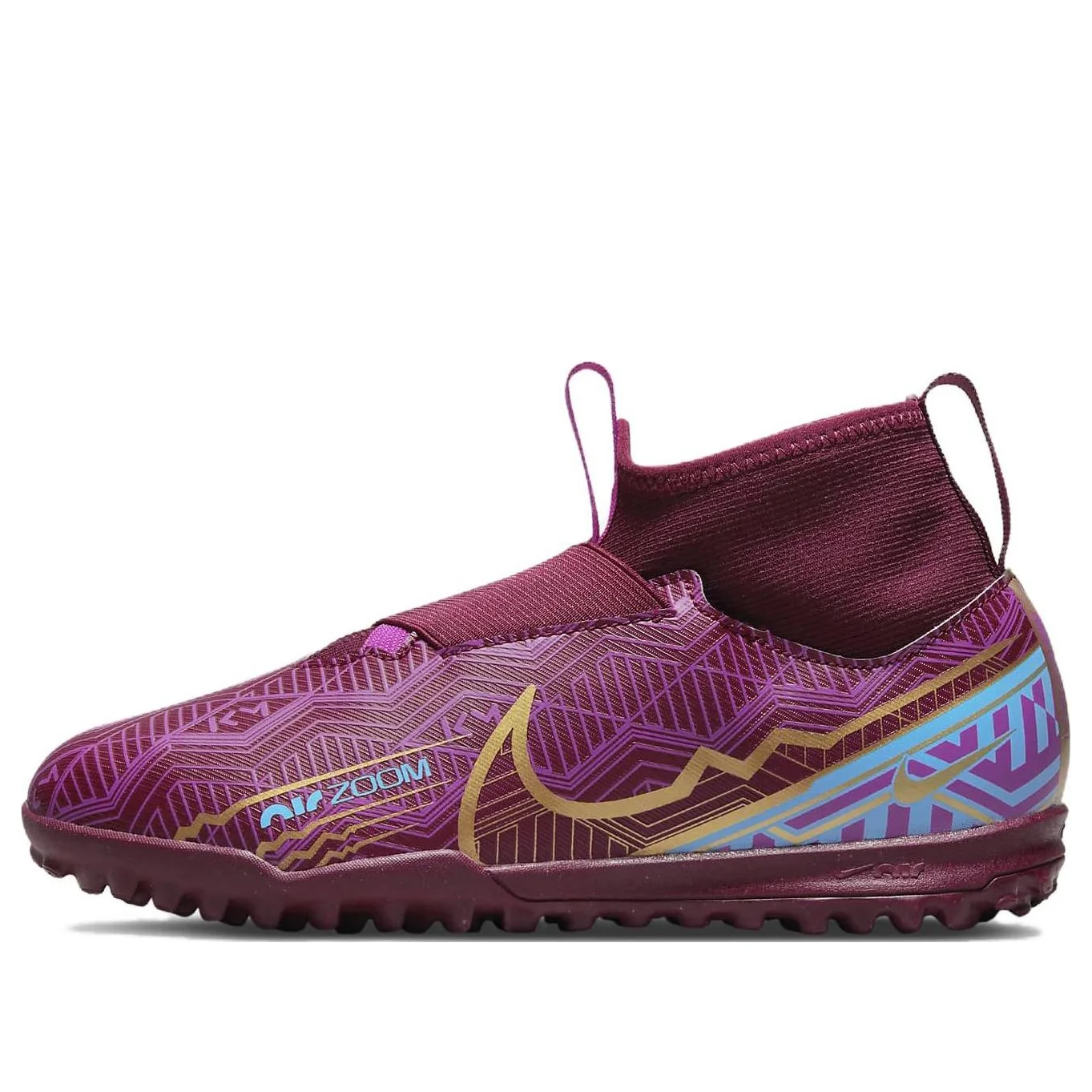 (GS) Nike Jr. Mercurial Superfly 9 Academy KM TF 'Burgundy' DO9794-694