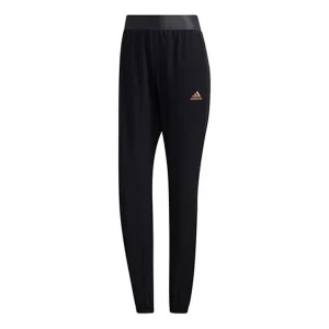 (WMNS) adidas Woven Pants Asia Sizing 'Black' GL6311