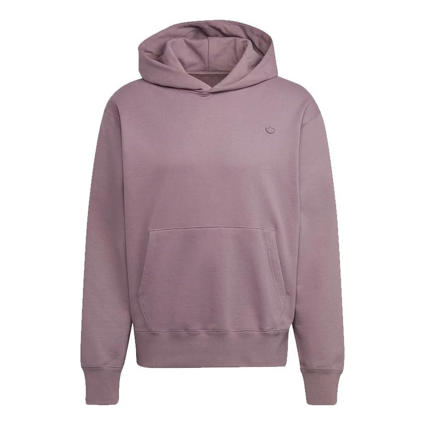 Men's adidas originals C Hoody Ft Casual Sports Hooded Long Sleeves Light Purple HF6376