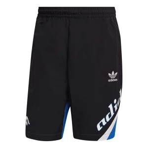 adidas originals MENS TGP Logo Printed Multicolor Sports Shorts Black HA4739