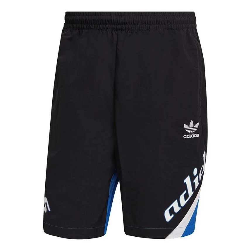 adidas originals MENS TGP Logo Printed Multicolor Sports Shorts Black HA4739