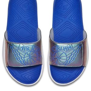 (GS) Air Jordan Hydro 7 Slides 'Wings Grey Royal' AA2516-007