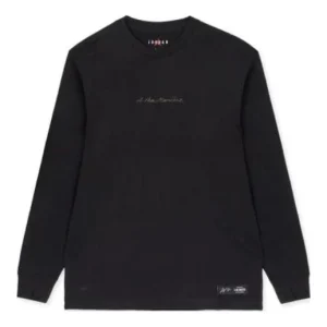 Air Jordan x A Ma Maniere Long Sleeves T-Shirt 'Black Medium Ash' DJ9758-010