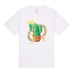 Converse Animated Cactus Graphic Tee Asia Sizing 'White' 10023995-A01