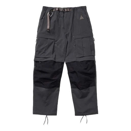 Men's Nike x ACG 2 In 1 Waterproof Functional Multiple Pockets Casual Bundle Feet Long Pants/Trousers Black CV0655-070