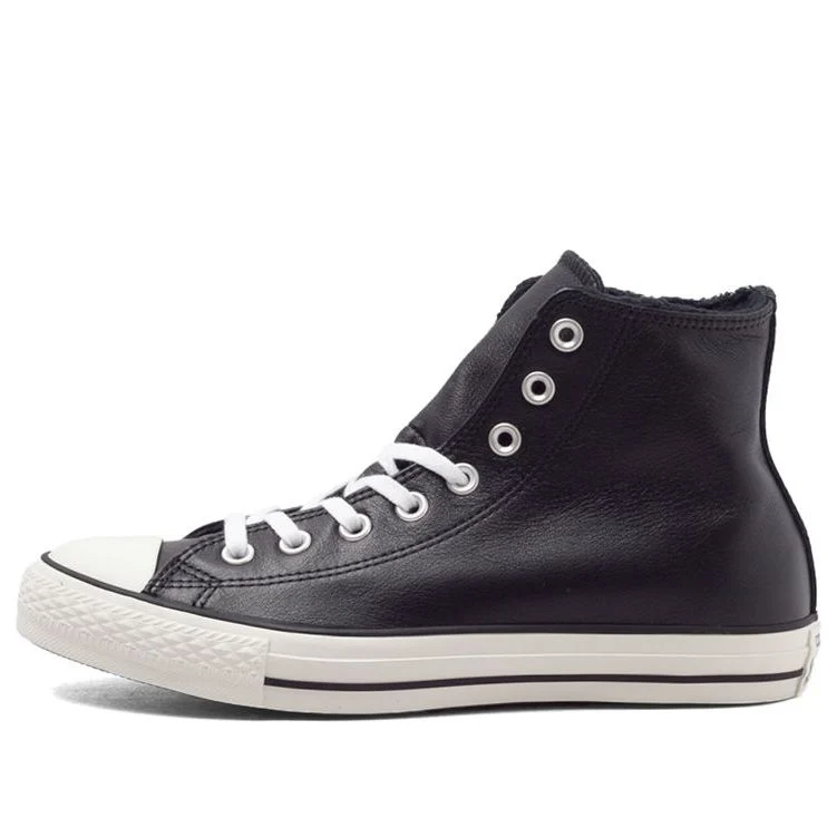 Converse Chuck Taylor All Star 'Black Leather Fur' 154134C