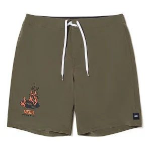 Vans Okeh Fire Record Shorts 'Green Orange' VN000FTXKCZ