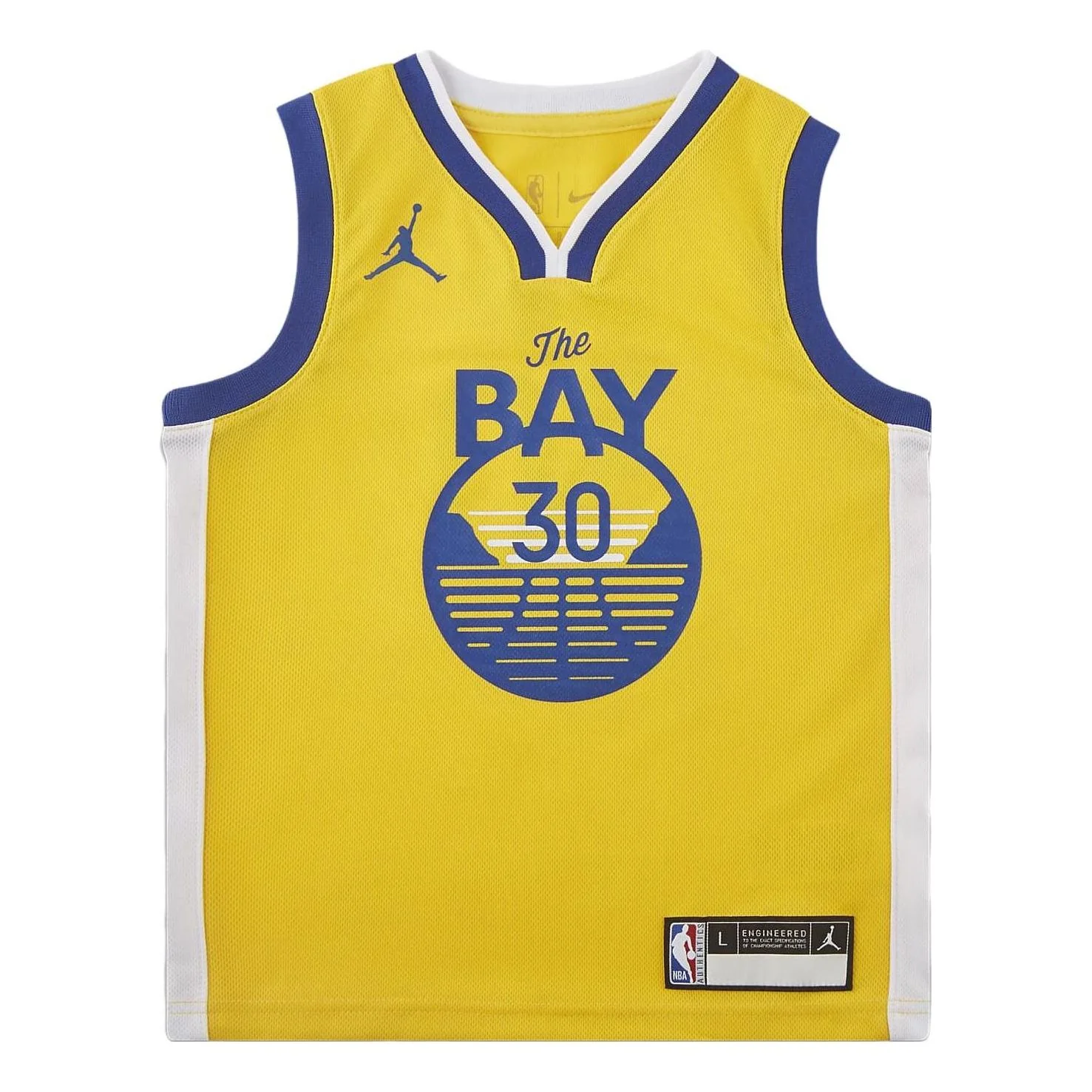 Air Jordan Golden State Warriors 2020-2021 Statement Jersey 'Yellow' DN5275-728