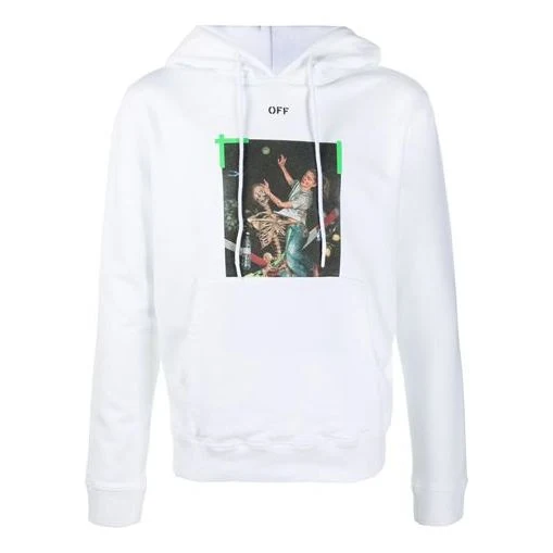 Off-White Arrows Printing Hooded Pullover Men White OMBB034F20FLE0110155