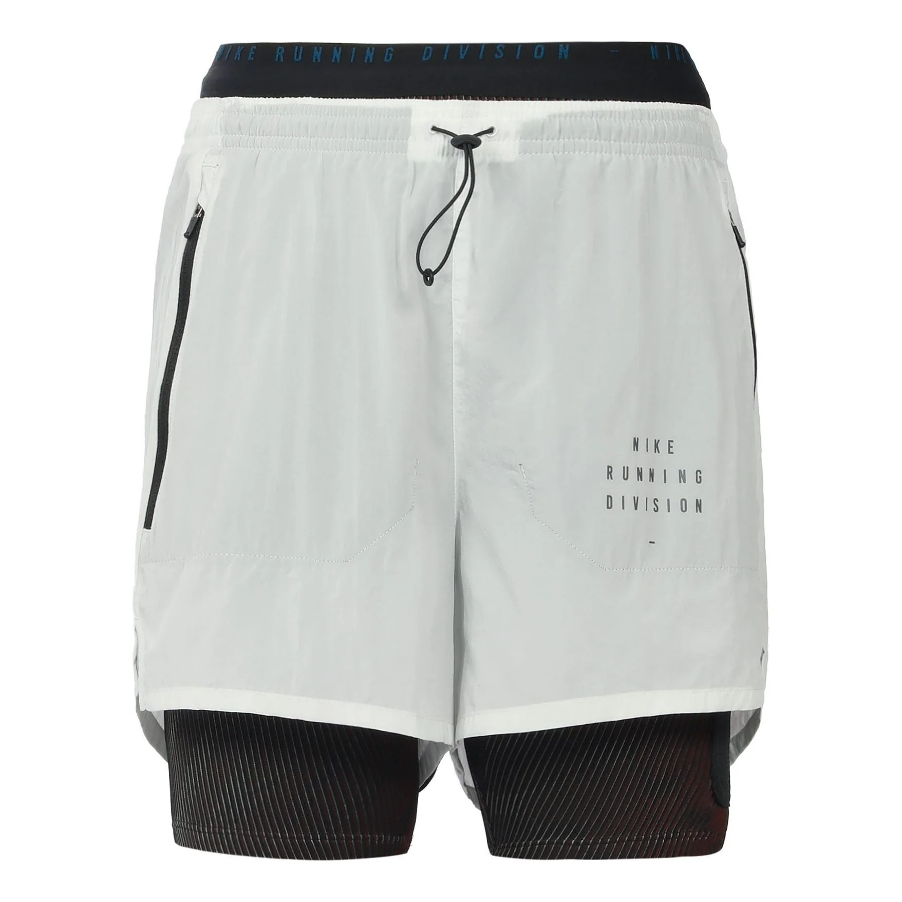 Nike RUN DIVISION 3-IN-1 Running Shorts White Gold Color Whitegold CU5557-043