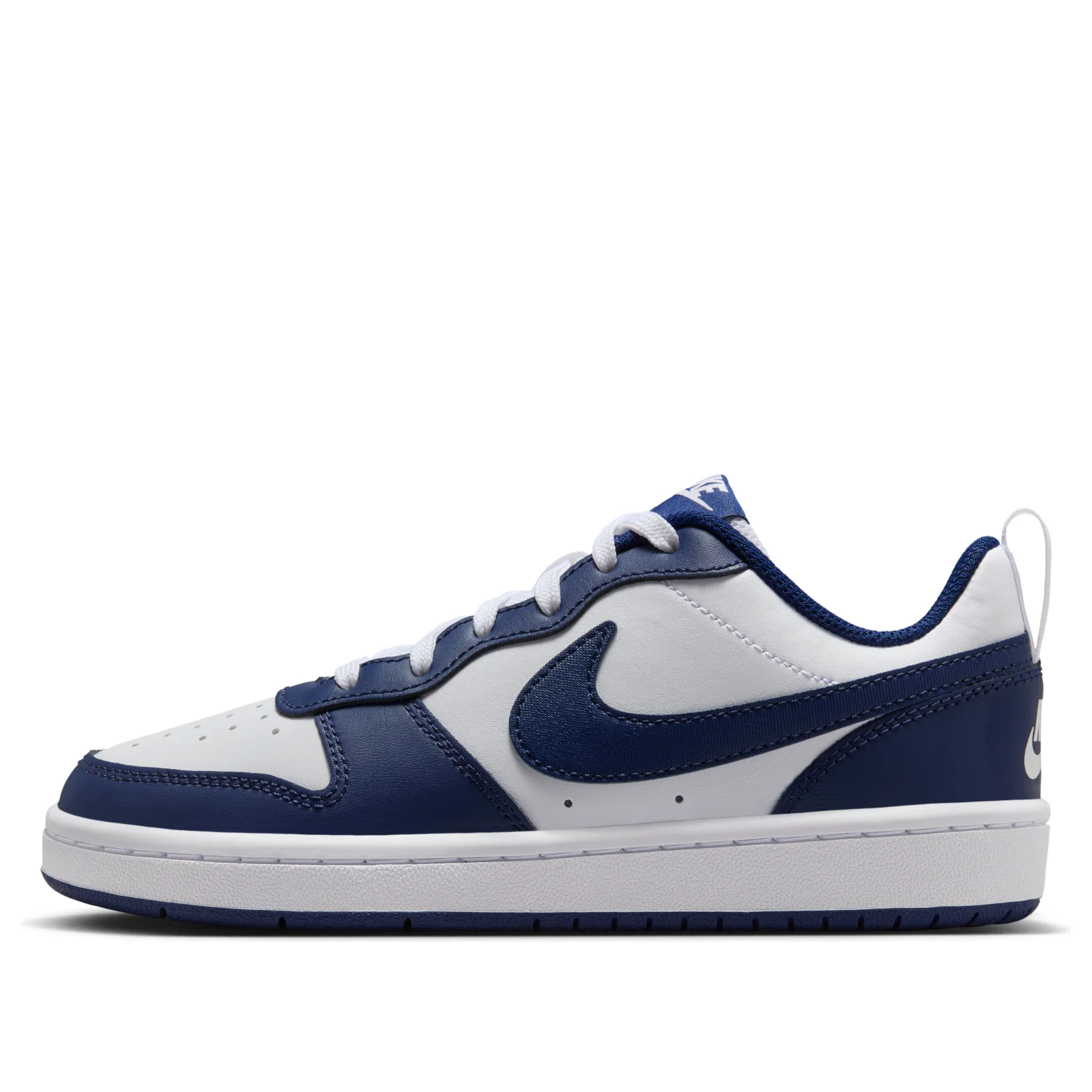 (GS) Nike Court Borough Low 2 'White Signal Blue' BQ5448-107