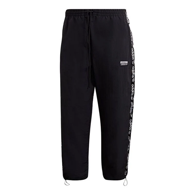 adidas originals Side Logo Sports Casual Trousers Men Black GJ6744